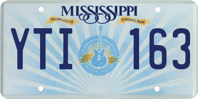 MS license plate YTI163