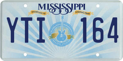 MS license plate YTI164