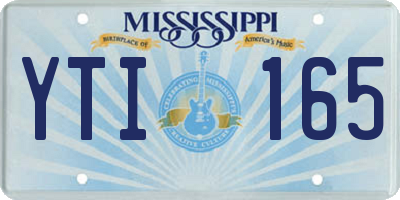 MS license plate YTI165