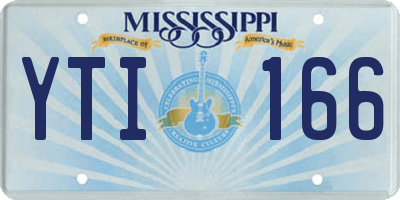 MS license plate YTI166