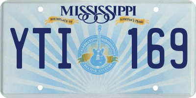 MS license plate YTI169