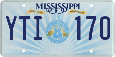 MS license plate YTI170