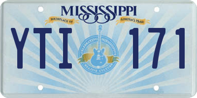 MS license plate YTI171