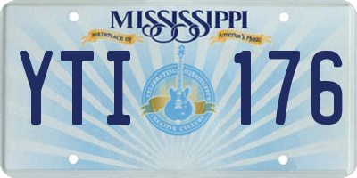 MS license plate YTI176