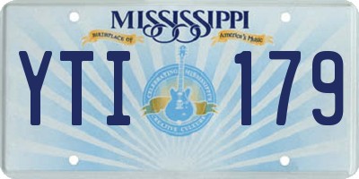 MS license plate YTI179