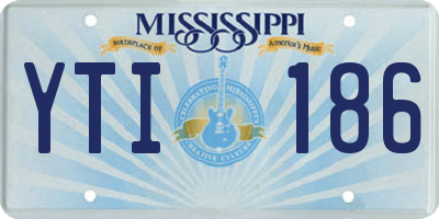 MS license plate YTI186