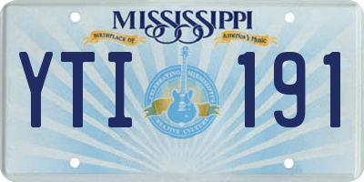 MS license plate YTI191