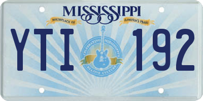 MS license plate YTI192