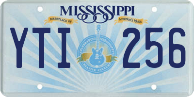 MS license plate YTI256