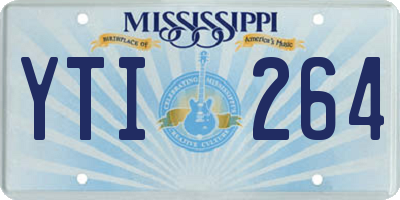MS license plate YTI264