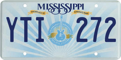 MS license plate YTI272