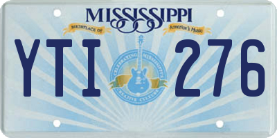 MS license plate YTI276