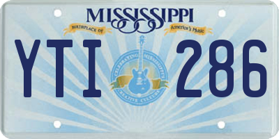 MS license plate YTI286