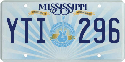 MS license plate YTI296