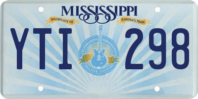 MS license plate YTI298