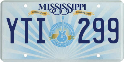 MS license plate YTI299