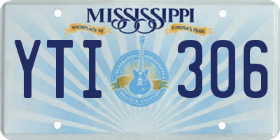 MS license plate YTI306
