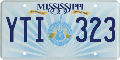 MS license plate YTI323