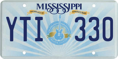 MS license plate YTI330