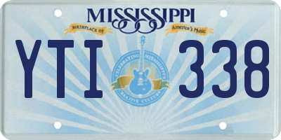 MS license plate YTI338