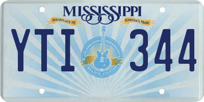 MS license plate YTI344