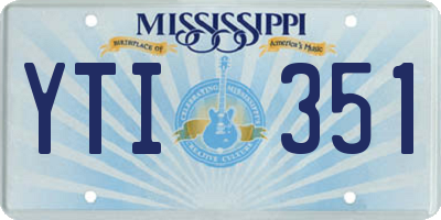MS license plate YTI351