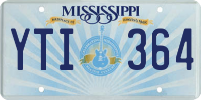 MS license plate YTI364