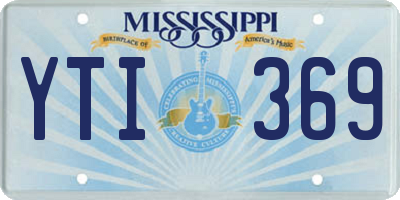 MS license plate YTI369