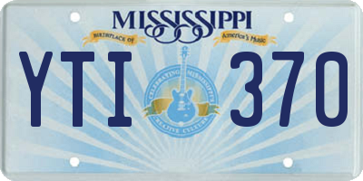 MS license plate YTI370