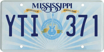 MS license plate YTI371