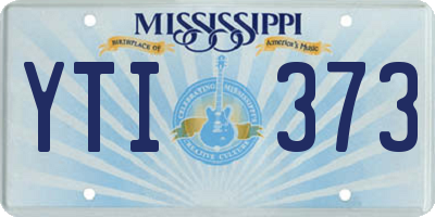 MS license plate YTI373