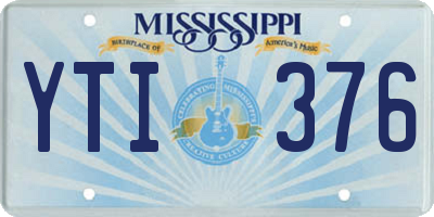 MS license plate YTI376