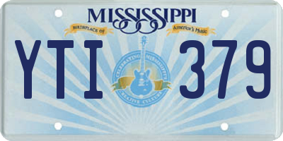 MS license plate YTI379