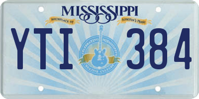 MS license plate YTI384
