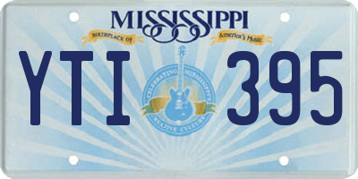 MS license plate YTI395