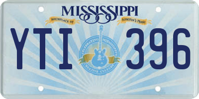 MS license plate YTI396
