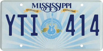 MS license plate YTI414