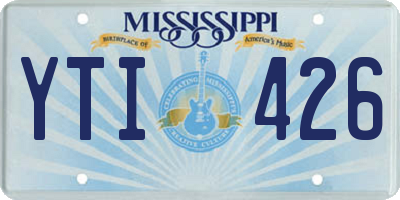 MS license plate YTI426