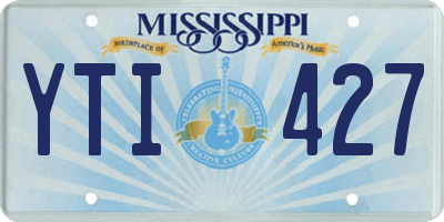 MS license plate YTI427
