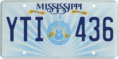 MS license plate YTI436