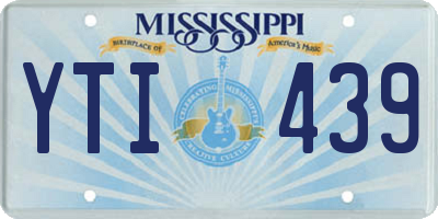 MS license plate YTI439