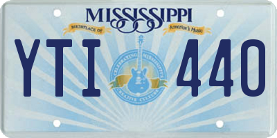 MS license plate YTI440