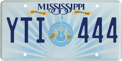 MS license plate YTI444