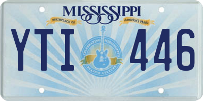 MS license plate YTI446
