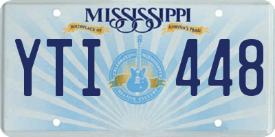 MS license plate YTI448