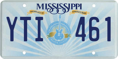 MS license plate YTI461