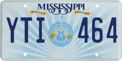 MS license plate YTI464