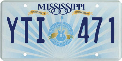 MS license plate YTI471