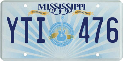 MS license plate YTI476