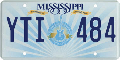 MS license plate YTI484